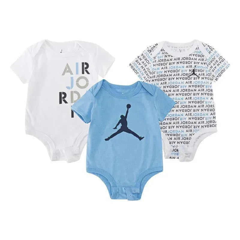 Jordan Baby - 3Pk Baby Boy Bodysuits, University Blue Image 1