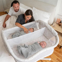 Halo - BassiNest Twin Sleeper, Bedside Double Bassinet Image 2