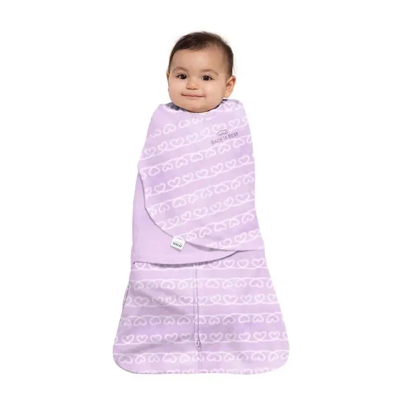 Halo Sleepsack Swaddle Heartline Micro-Fleece - Small Image 1