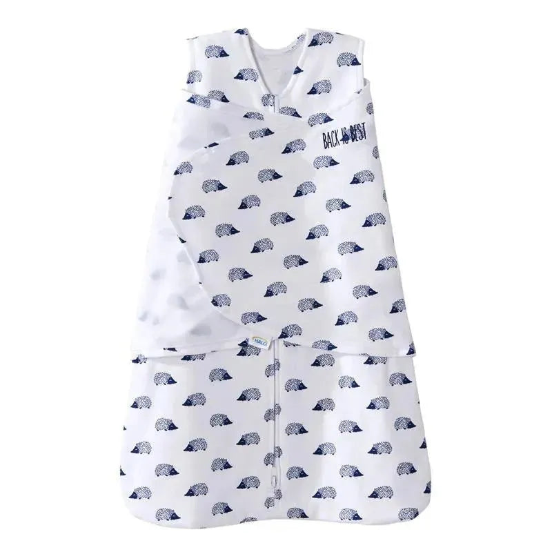 Halo Sleepsack Swaddle Single Pack Small Navy Hedgehog Image 1