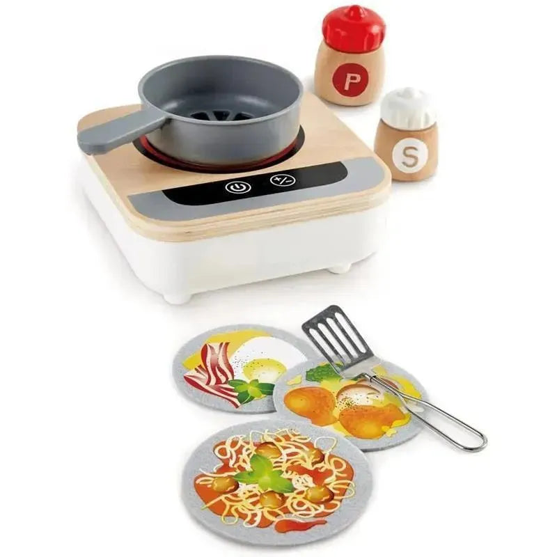 Hape - Fun Fan Fryer, Wooden Tabletop Stove with Fan Image 1