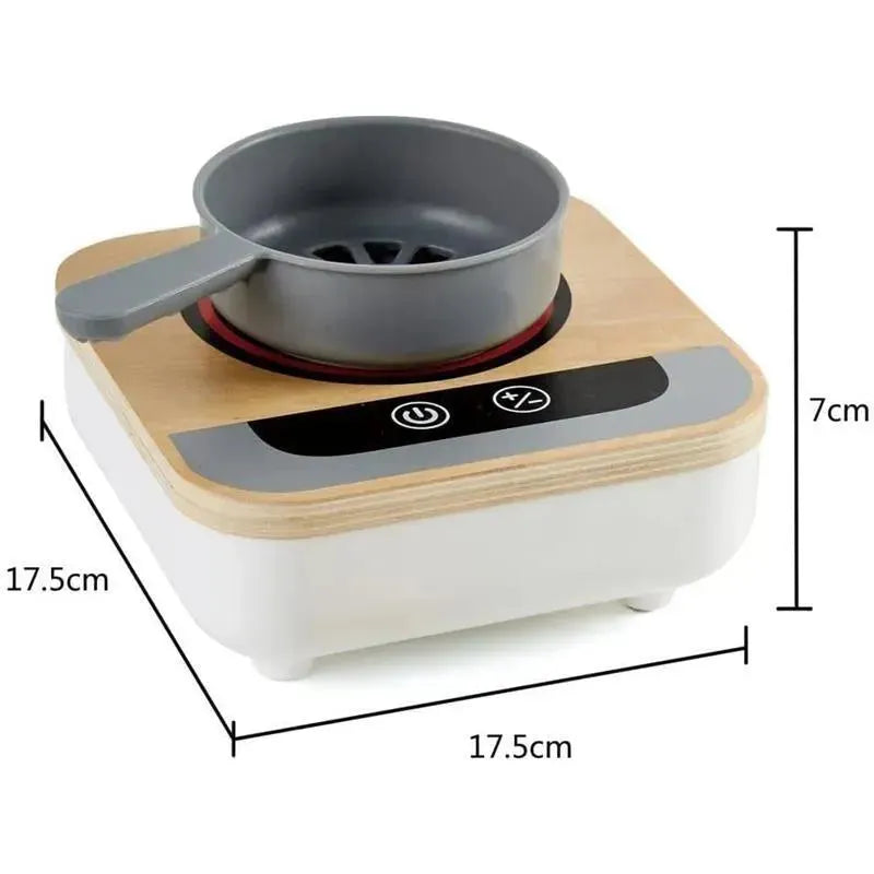 Hape - Fun Fan Fryer, Wooden Tabletop Stove with Fan Image 3