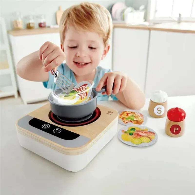 Hape - Fun Fan Fryer, Wooden Tabletop Stove with Fan Image 4