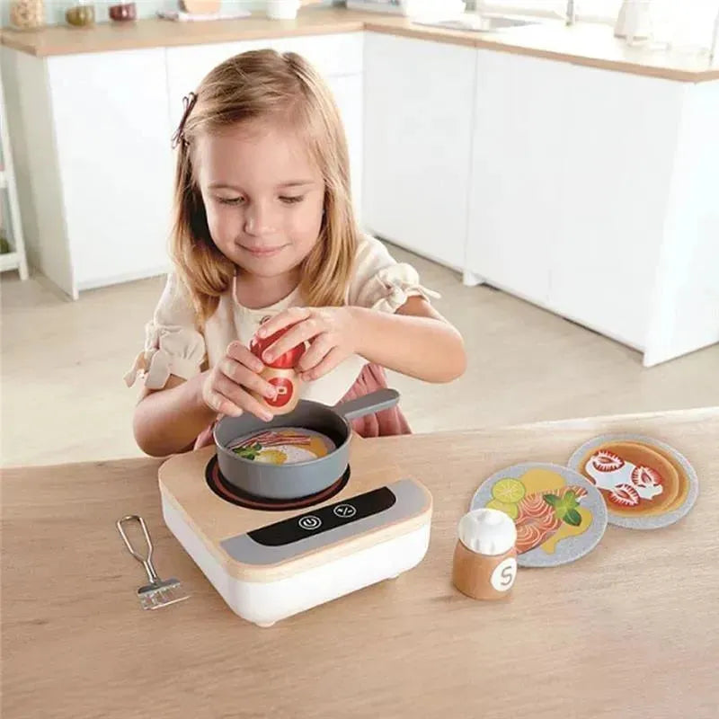 Hape - Fun Fan Fryer, Wooden Tabletop Stove with Fan Image 5