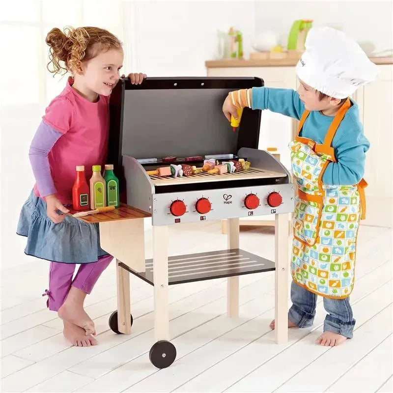 Hape - Gourmet Grill and Shish Kabob Wooden Play Kitchen Image 5