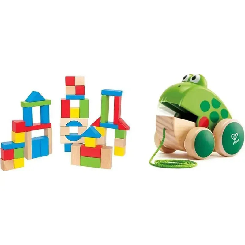 Hape - Maple Wood Kids Building Blocks Image 1