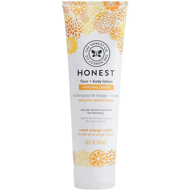 Honest Face + Body Lotion, Sweet Orange Vanilla Image 1