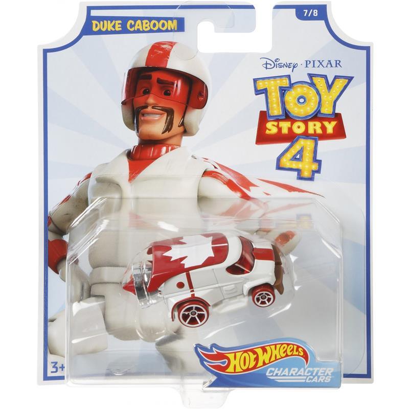 Hot Wheels Disney Pixar Toy Story Duke Caboom Character Car, White/Red Image 7