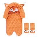 Hudson Baby - Fox Unisex Baby Car Seat Insert & Strap Covers Image 1