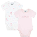 Hugo Boss Baby - 2Pk Baby Onesies Set, White/Pink Image 1