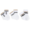 Hugo Boss Baby - 3Pk Socks White & Beige Image 1