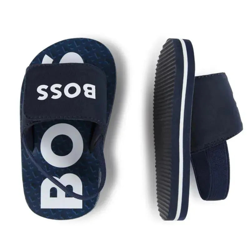 Hugo Boss Baby - Aqua Slides Boy, Navy Image 3