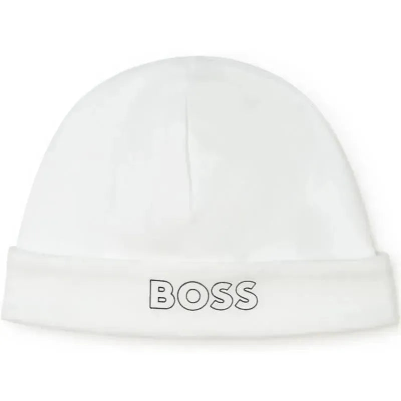 Hugo Boss Baby - Boss Boys Pyjamas & Bonnet, White Image 3