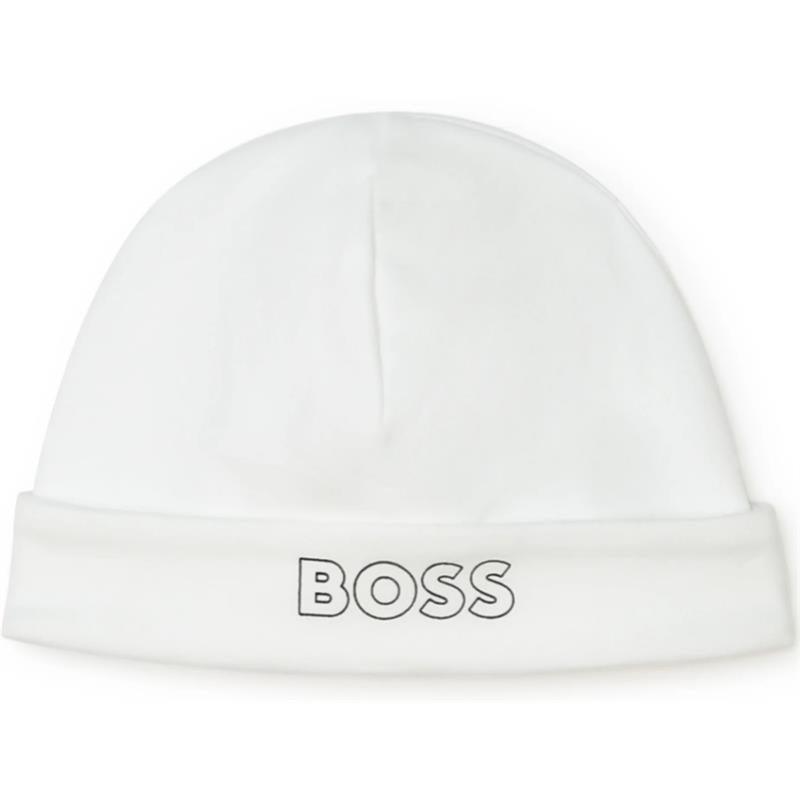Hugo Boss Baby - Boss Boys Pyjamas & Bonnet, White Image 3