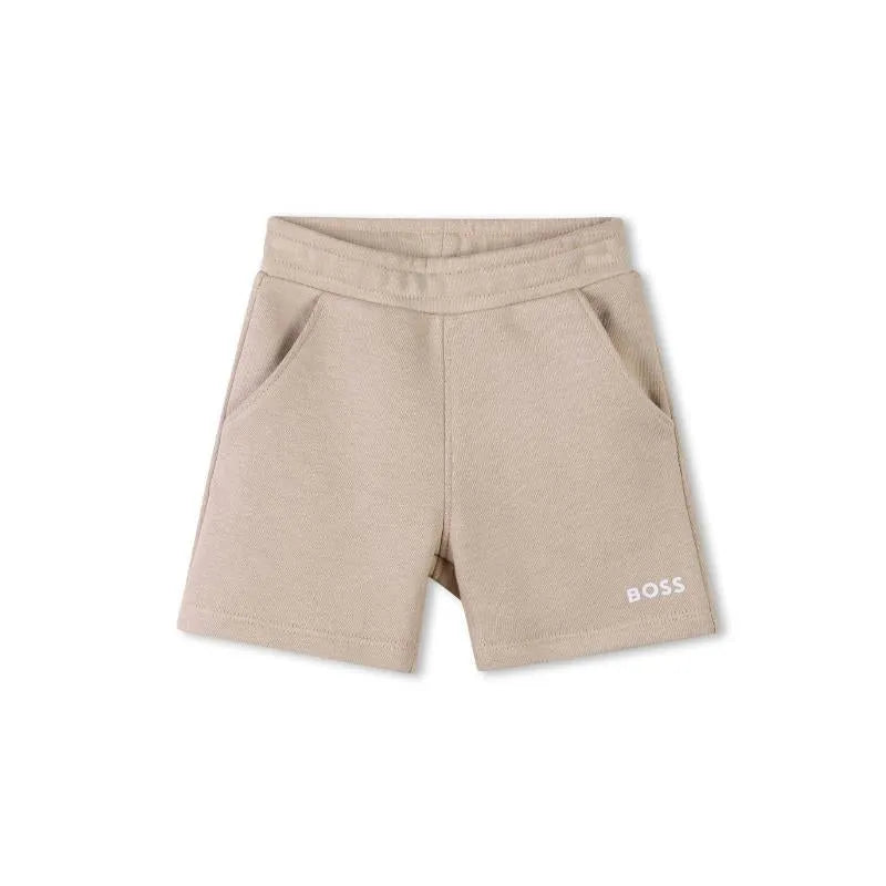 Hugo Boss Baby - Boy Logo Short Sleeve Tee And Shorts, White & Beige Image 5
