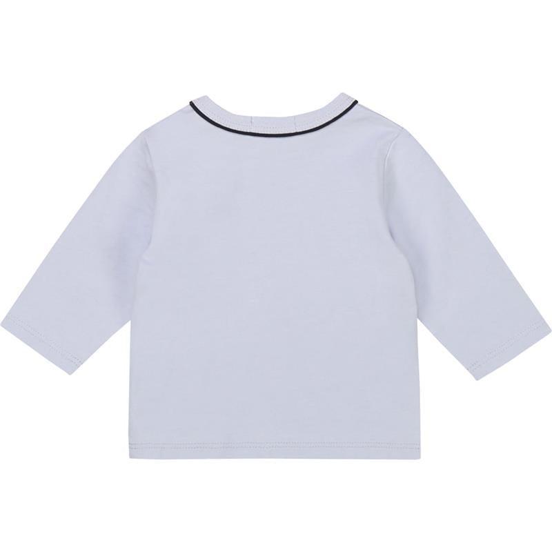 Hugo Boss - Baby Boy Long Sleeve T-Shirt Panda Graphic, Light Blue, 9M Image 2