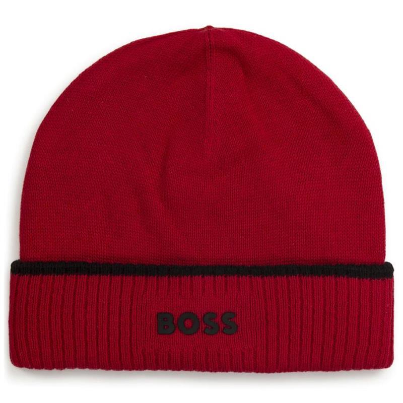 Hugo Boss Baby - Boy Pull On Hat, Red Image 1