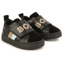 Hugo Boss Baby - Boys Black Velcro Logo Trainers  Image 1