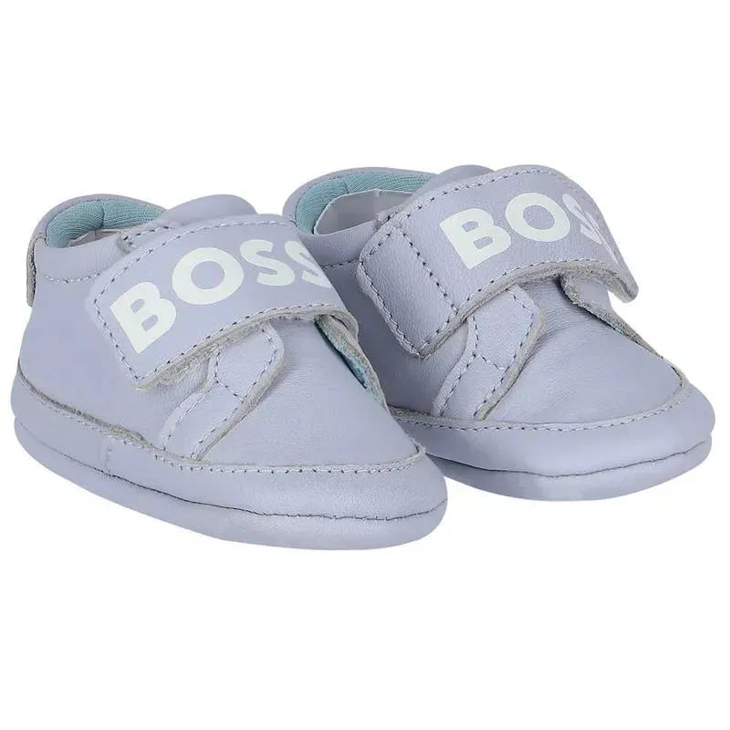 Hugo Boss Baby - Boys Blue Logo Pre Walker Shoes Image 1