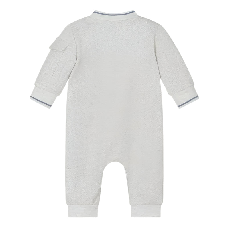 Hugo Boss Baby - Boys Grey Cotton Romper Image 2