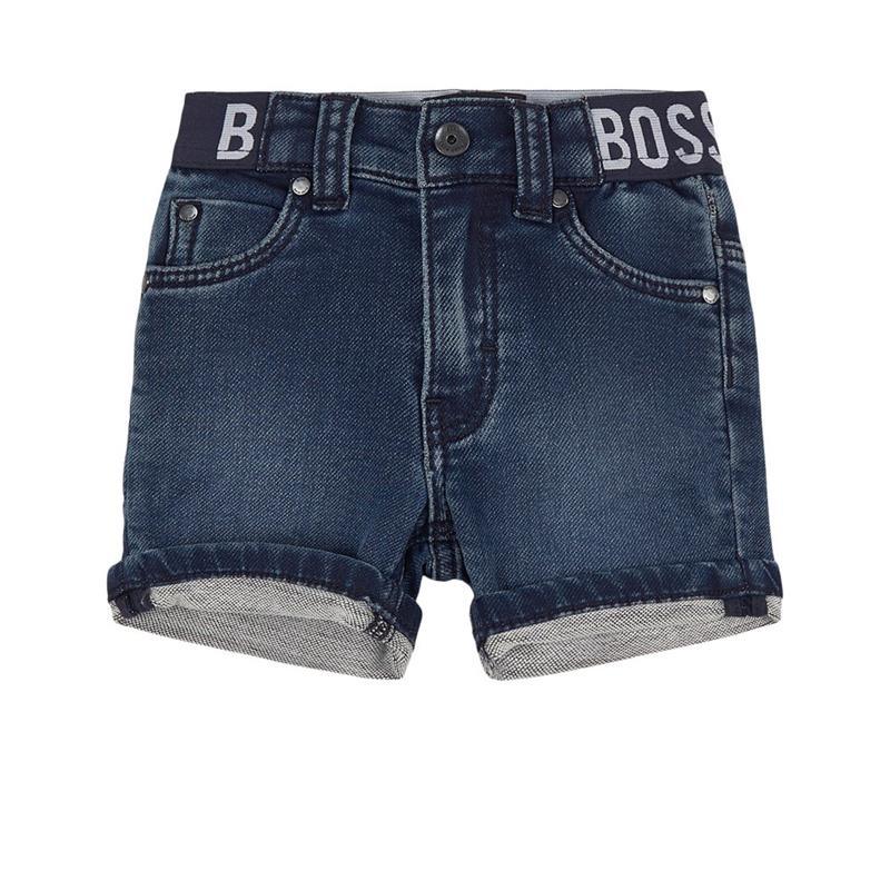 Hugo Boss Baby - Boys Jersey Shorts, Denim Image 1