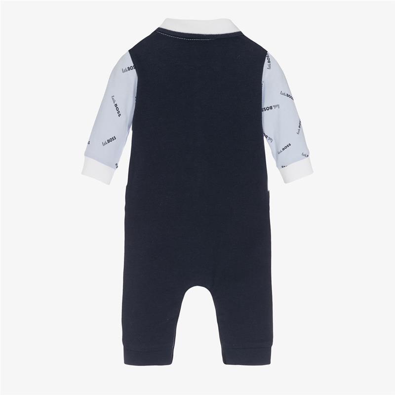 Hugo Boss Baby - Ceremony Short All In One, Pale Blue Image 2