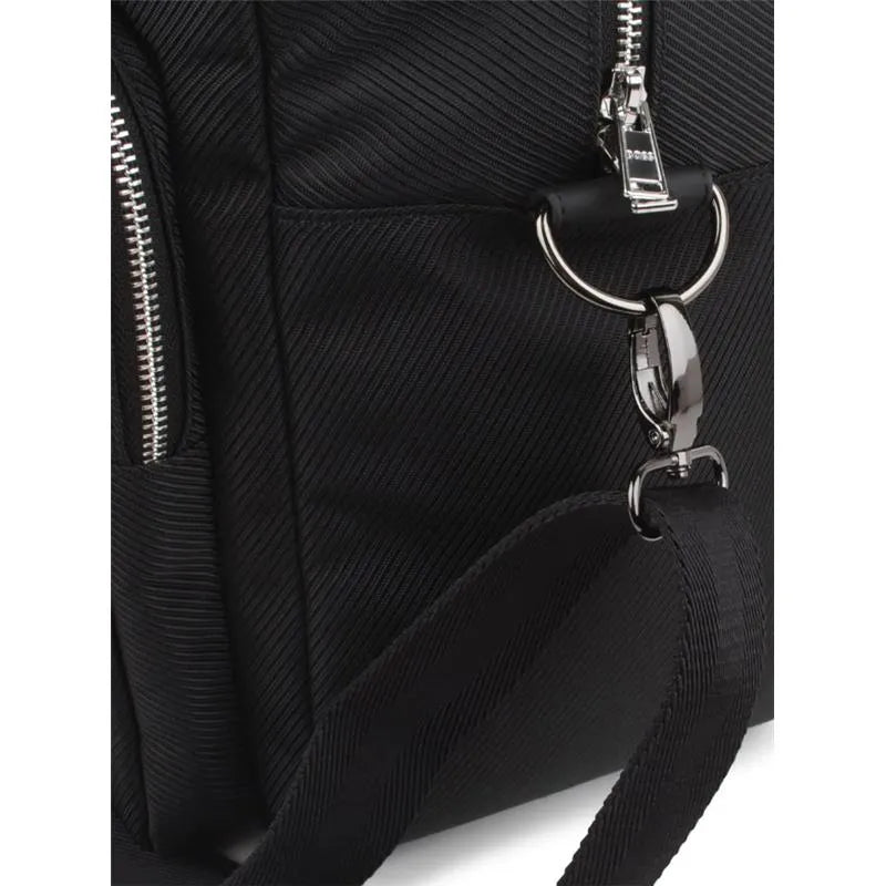 Hugo Boss Baby - Logo Applique Changing Diaper Bag Black Image 3