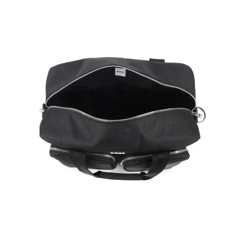 Hugo Boss Baby - Logo Applique Changing Diaper Bag Black Image 4