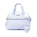 Hugo Boss Baby - Logo-Patch Zipped Changing Bag, Pale Blue Image 1