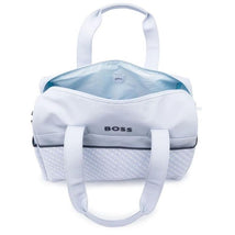 Hugo Boss Baby - Logo-Patch Zipped Changing Bag, Pale Blue Image 2
