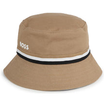 Hugo Boss Baby - Reversible Bucket Hat, White/Beige Image 1