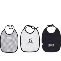 Hugo Boss Drooling Bibs For Baby Boy,3-Pack,Multicolored Image 1