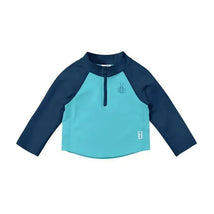 i play Long Sleeve Zip Rashguard Shirt, Aqua Image 1