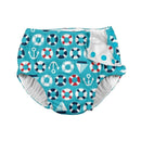i play Snap Reusable Absorbent Swimsuit Diaper, Aqua Nautical Image 1