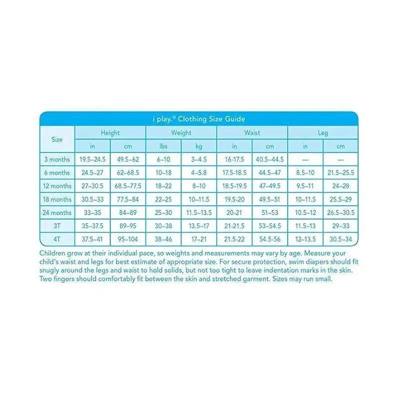 I-Play Snap Reusable Absorbent Swimsuit Diaper, Blue Undersea Image 5