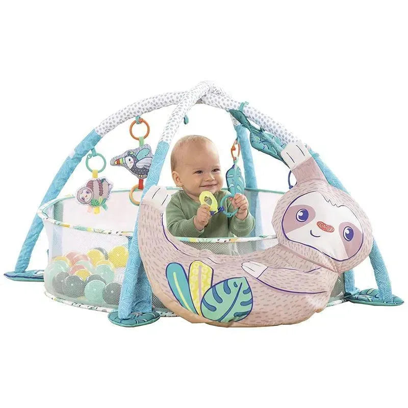 Infantino - 4-In-1 Jumbo Baby Activity Gym & Ball Pit - Sloth Image 5