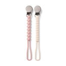 Infantino - All-In-One Pacigrip Silicone Holder 2Pk, Dusty Rose Image 1
