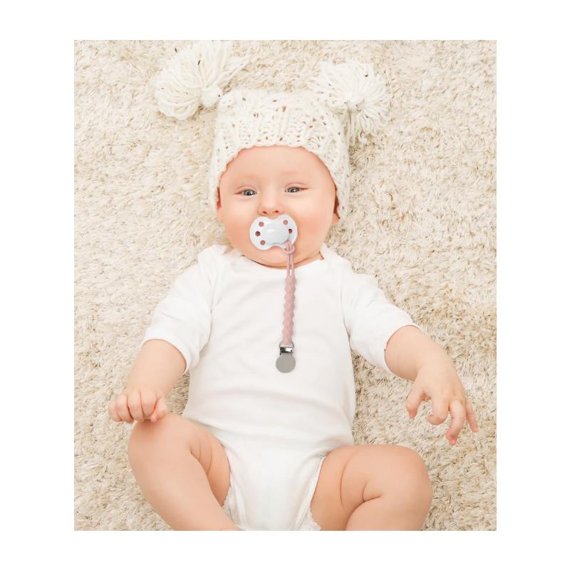 Infantino - All-In-One Pacigrip Silicone Holder 2Pk, Dusty Rose Image 3