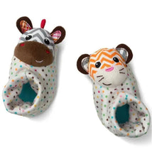 Infantino Foot Rattles - Zebra & Tiger Image 1