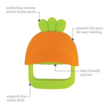 Infantino - Handy Dandy Teething Miitt, Carrot Image 2