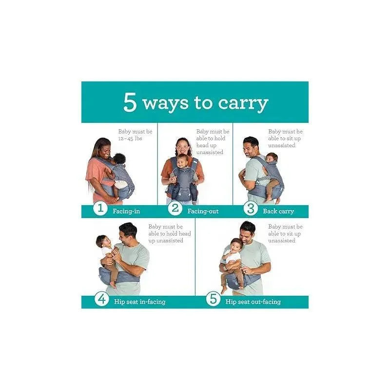 Infantino - Hip Rider Plus 5-In-1 Hip Seat Carrier Image 2