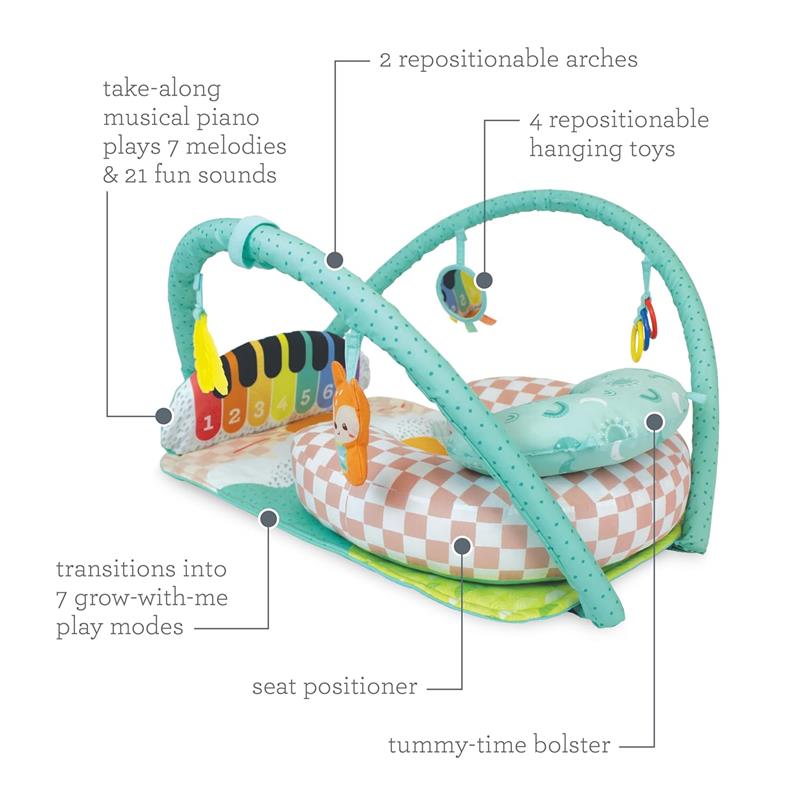 Infantino - Kick N Keys 7-In-1 Musical Piano Activity Gym Image 13