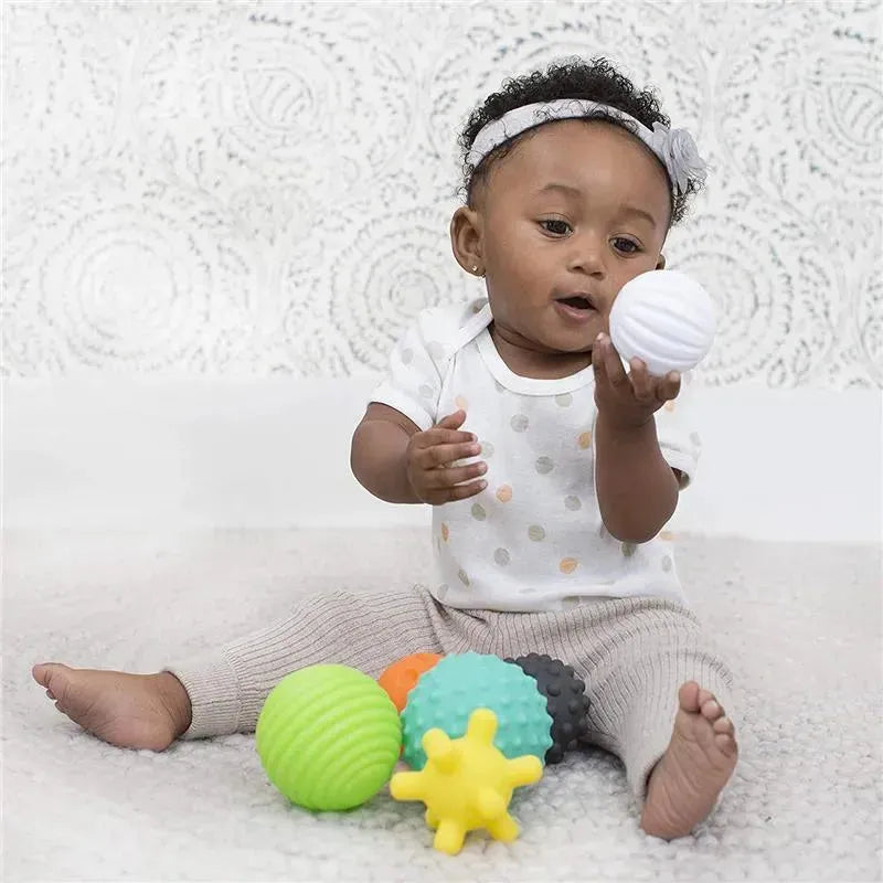 Infantino Textured Multi Ball Set, Multicolor Image 3