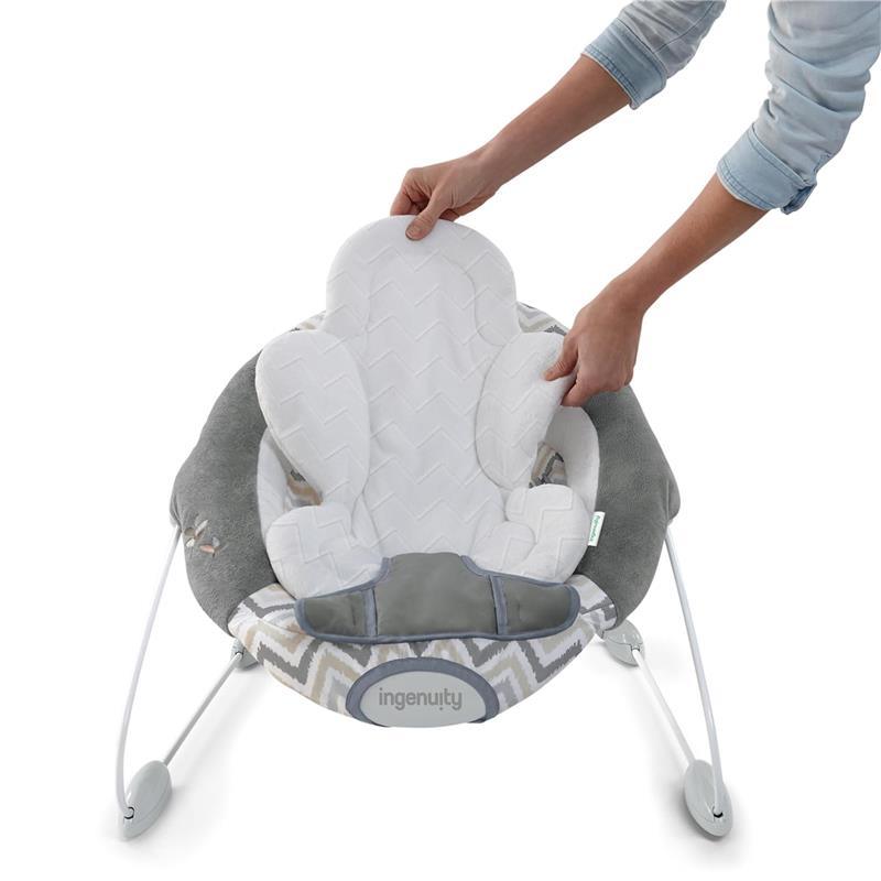 Ingenuity - SmartBounce Automatic Baby Bouncer Seat with White Noise, Braden Image 3