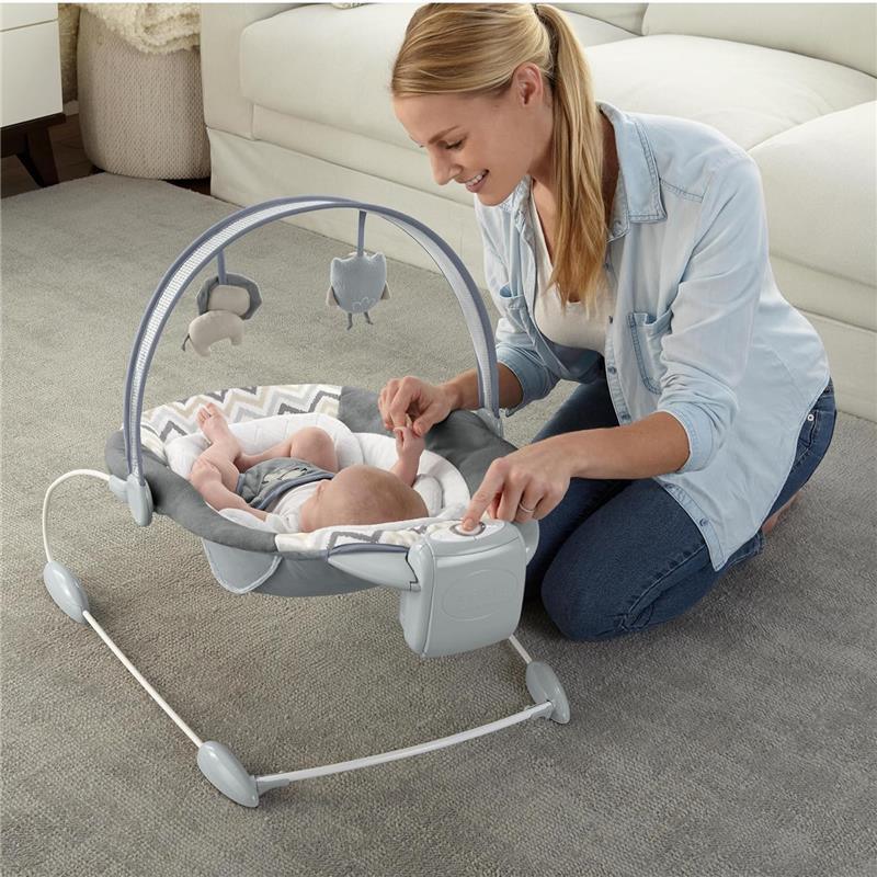 Ingenuity - SmartBounce Automatic Baby Bouncer Seat with White Noise, Braden Image 5