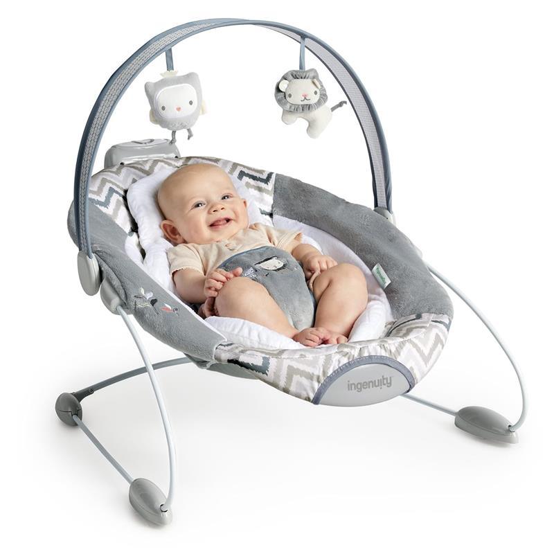 Ingenuity - SmartBounce Automatic Baby Bouncer Seat with White Noise, Braden Image 6