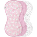 Iplay - 3 Pk Muslin Burp Cloths Made From Organic Cotton, Pink Bunny Image 1