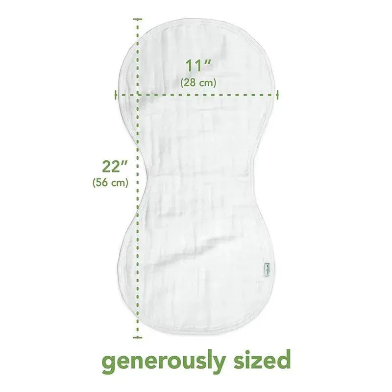 Iplay - 3 Pk Muslin Burp Cloths Made From Organic Cotton, Pink Bunny Image 3