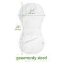 Iplay - 3 Pk Muslin Burp Cloths Made From Organic Cotton, Pink Bunny Image 3