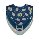 Iplay - 3 Pk Muslin Stay-Dry Teether Bibs, Blue Owl 0/12 Months Image 2